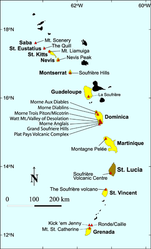 Volcanes Antillas